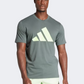 Adidas Essentials Feelready Logo Men Training T-Shirt Ivy/Green Spark