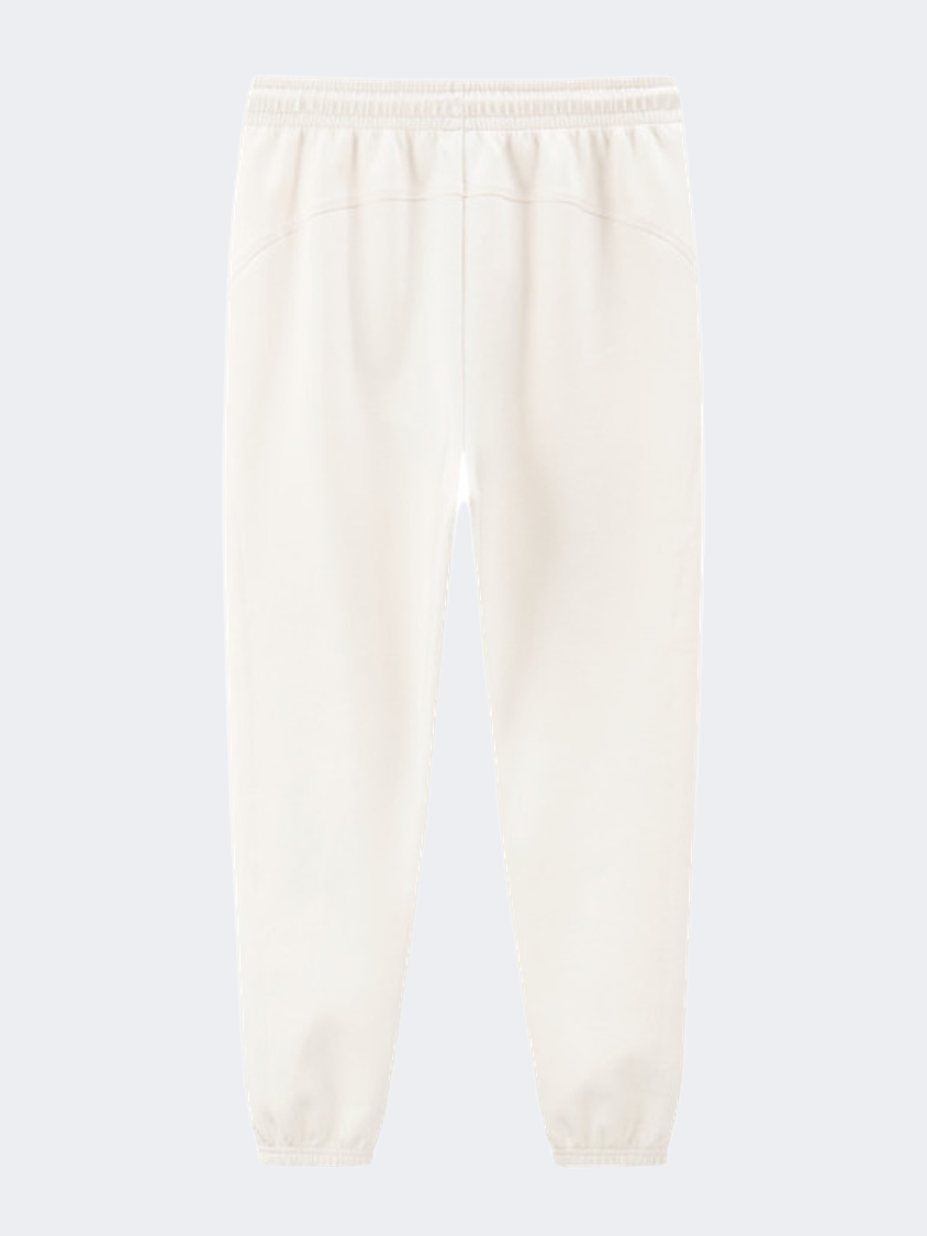 Erke Knitted Cropped Women Training Pant Glacier White