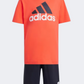 Adidas Essentials Logo Little Boys Sportswear Set Bright Red/Black