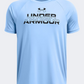 Under Armour Tech Split Wordmark Boys Training T-Shirt Horizon Blue/Black
