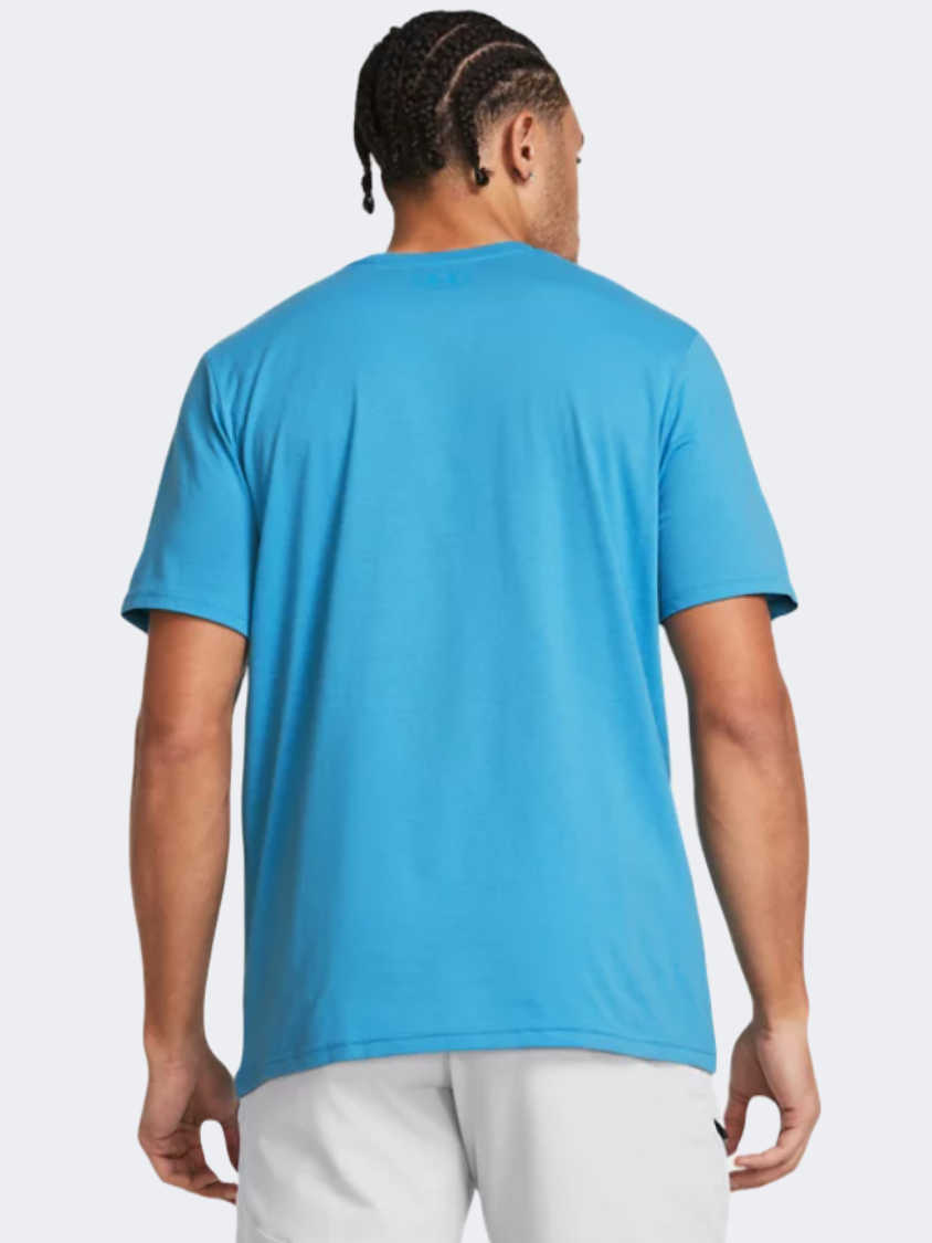 Under Armour Sportstyle Left Chest Men Lifestyle T-Shirt Blue Topaz/Capri