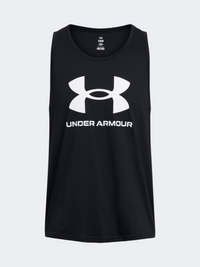 تيشيرت كت نمط حياة رجالي Under Armour Logo أسود/أبيض