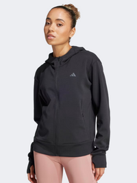 Adidas D4T هودي تدريب نسائي أسود