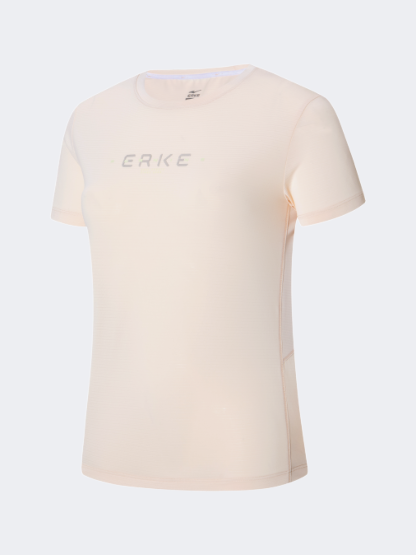Erke Women Training T-Shirt Pale Apricot