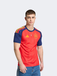 تيشيرت كرة قدم رجالي Adidas Spain 26 Home أحمر زاهي