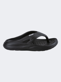 Oil & Gaz Relaxed Unisex Beach Slipper Black