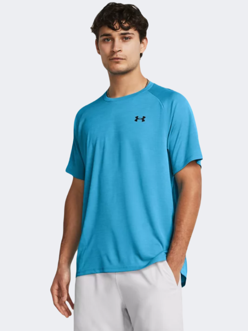 Under Armour Tech Textured Men Training T-Shirt Capri/Black