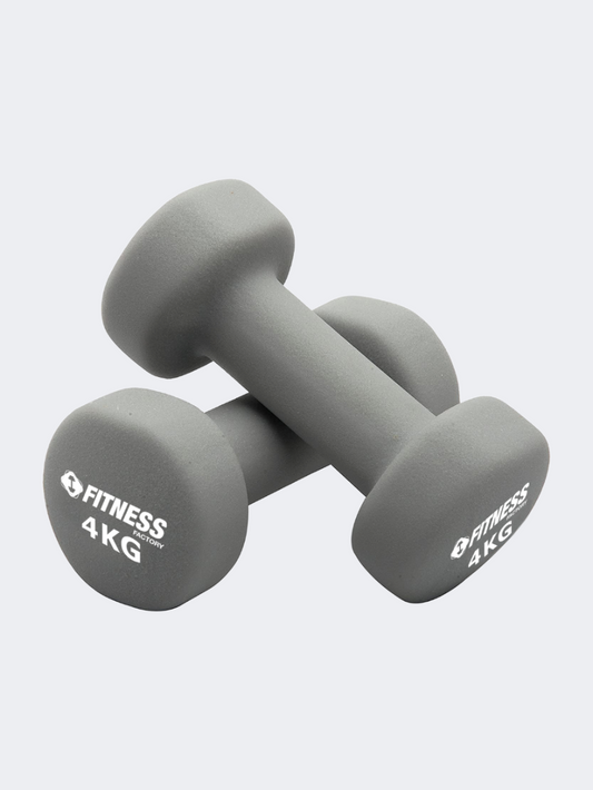 Irm-Fitness Factory Neoprene Dumbbell 4Kg Weights Grey