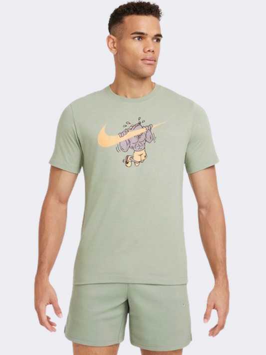 Nike Df Slub Men Training T-Shirt Jade Horizon