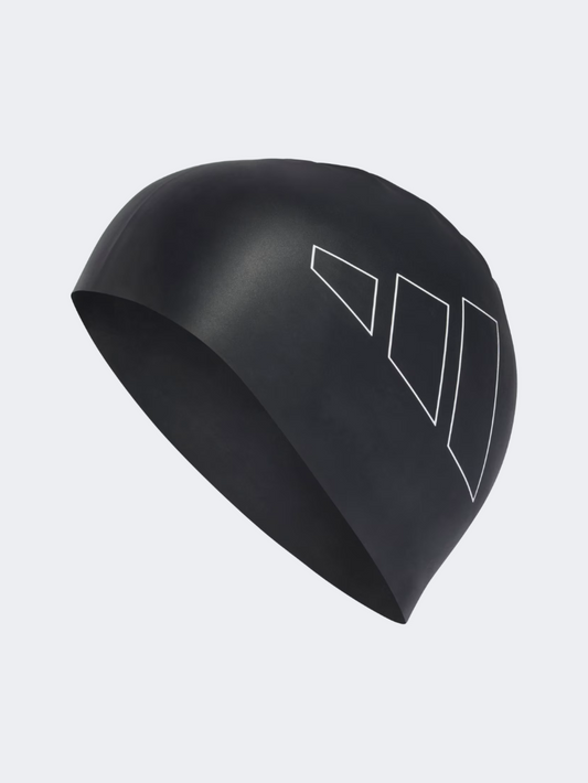 Adidas Logo Unisex Training Swim Cap Black/White