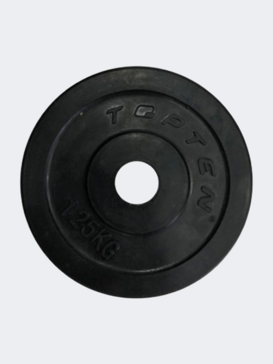 Irm-Fitness Factory Rubber Covered Plates W/O Ring 1.25Kg Black Rp-001