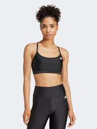 Adidas Aeroready Light Support حمالة تدريب نسائية خفيفة الدعم أسود