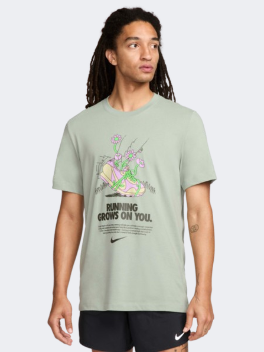 Nike Df Run Dna Fa24 Men Running T-Shirt Jade Horizon