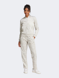 بدلة رياضية نسائية Adidas Essential 3 Stripes متعددة الألوان/بيج