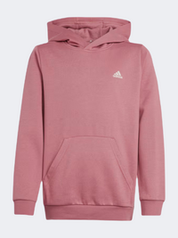 هودي بناتي للأطفال Adidas Essentials Small Logo Feel Cozy Preloved Crimson