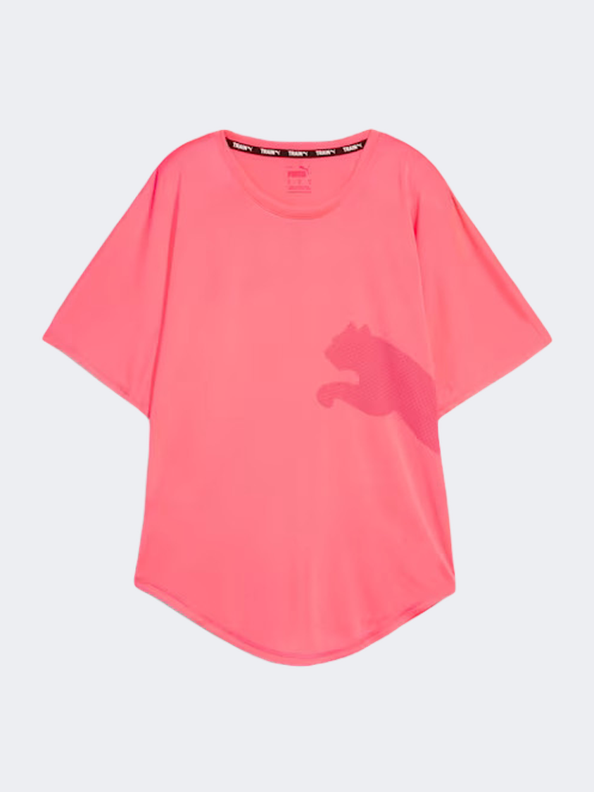 Puma All Day Big Cat Women Training T-Shirt Sunset Glow