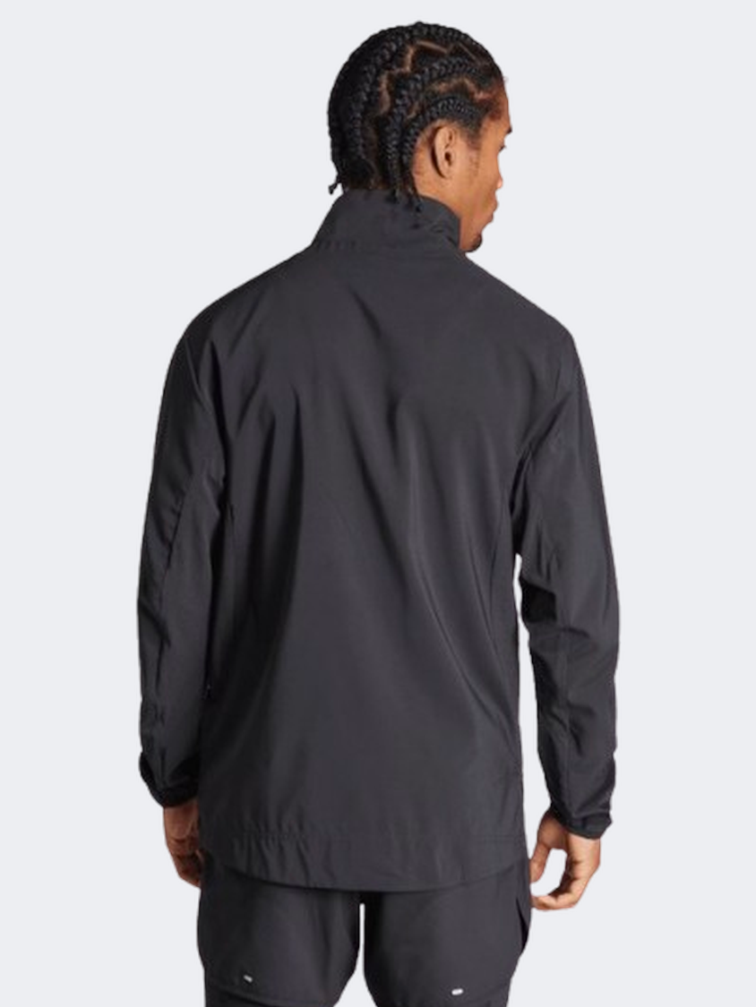 Adidas Adizero Essentials Men Running Jacket Black/White