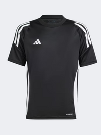Adidas تيرو 24 تيشيرت كرة قدم أطفال أسود/أبيض