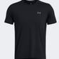 Under Armour لانش إيليت قميص جري رجالي أسود/عاكس