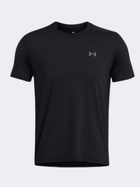 تيشيرت جري رجالي Under Armour Launch Elite أسود/عاكس