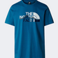 The North Face Mountain Blue Men Lifestyle T-Shirt Adriatic Blue