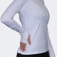 Oil And Gaz Round Neck Women Fitness Long Sleeve White