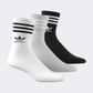 Adidas Mid Cut Unisex Original Sock White/Grey/Black