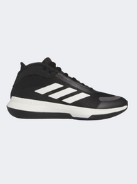 Adidas Bounce Legends حذاء كرة سلة رجالي أسود/أبيض/فحمي