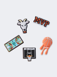 حزمة Crocs Mvp Basketball المكونة من 5 قطع من تعليقات جيبيتز للجنسين للاستخدام اليومي