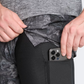Adidas Own The Run Spray Dye 2-In-1 Men Running Short Grey/Black