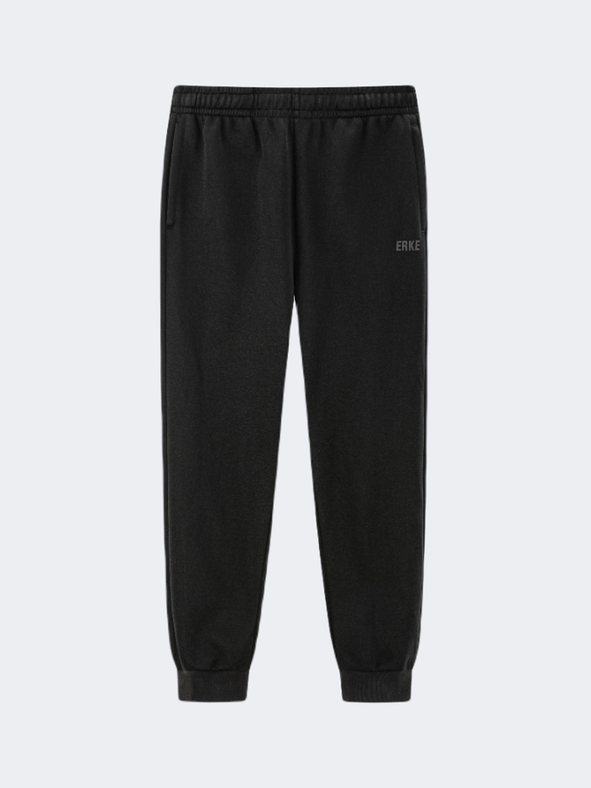 Erke Knitted Cropped Men Lifestyle Pant Black