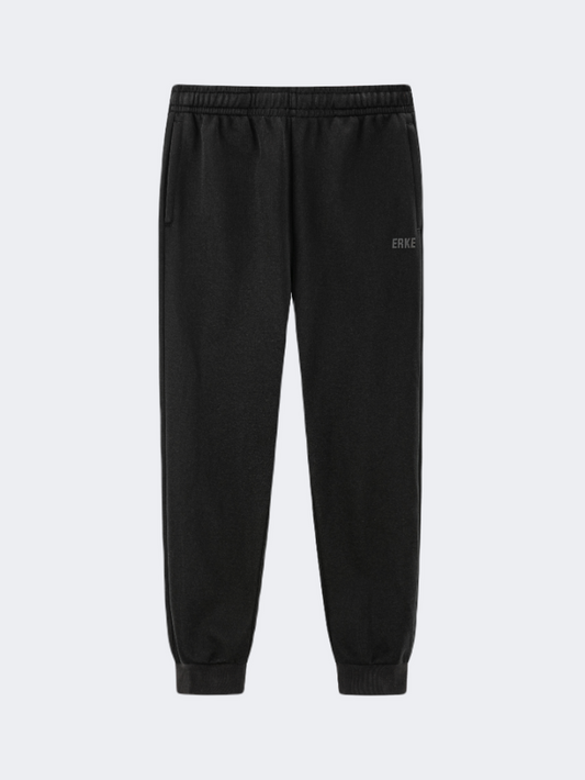 Erke Knitted Cropped Men Lifestyle Pant Black