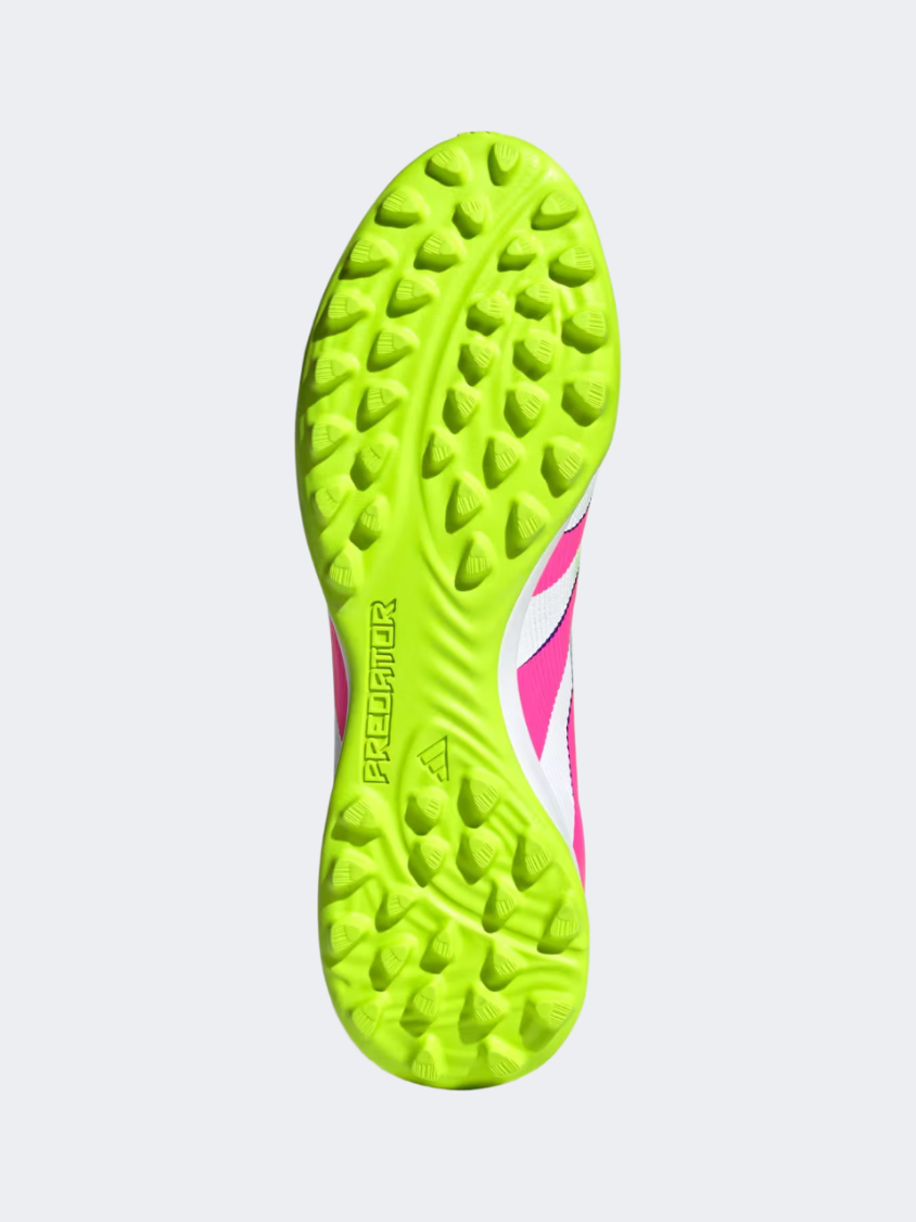 أحذية كرة القدم Adidas Predator League Tf للرجال أبيض/وردي/ليمون