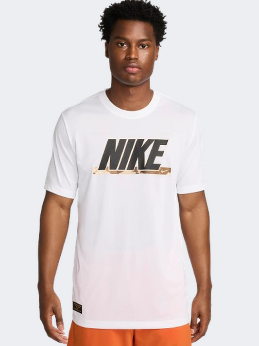 Nike Df Rlgd Camo Gfx Men Training T-Shirt White