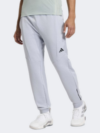 بنطال تدريب رجالي Adidas D4T Workout باللون الفضي الهالو