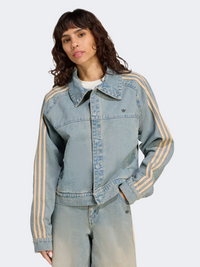 جاكيت نسائي Originals من Adidas Premium Essentials دينيم إنديغو