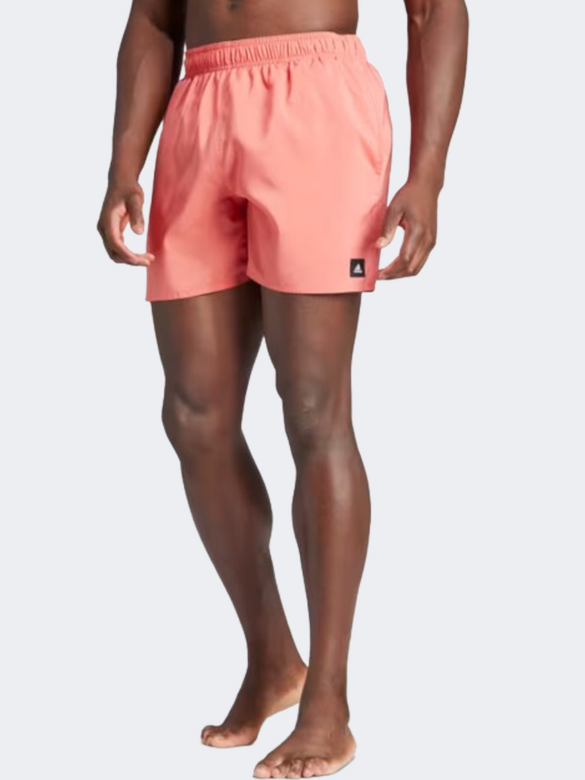 Adidas Solid Clx Men Swim Swim Short Scarlet/White