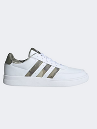 Adidas بريكنيت 2 أحذية رياضية رجالية أبيض/أوليف ستراتا