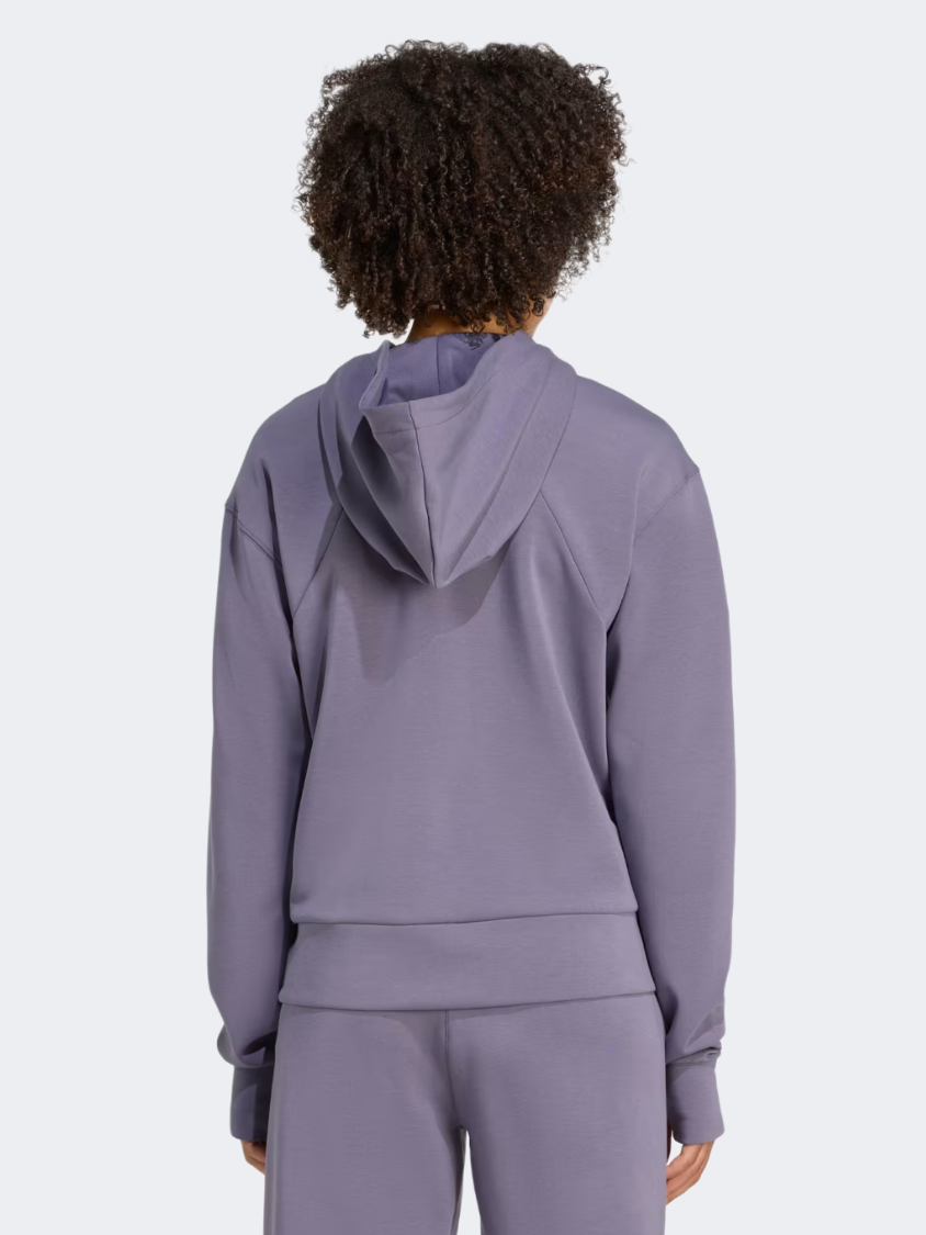 Adidas Designed 4 Training Full-Zip Hooded Women Training Hoody Preloved Violet