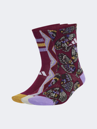 Adidas Farm 3 Pairs Per Pack Women Training Sock Multicolor/Red