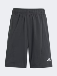 شورت تدريب أولاد أطفال Adidas D4T أسود/فضي