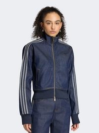 Adidas Firebird Women Originals Jacket Indigo Denim