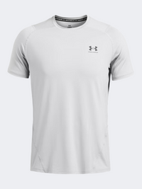 تيشيرت تدريب رجالي Under Armour Heatgear Fitted Graphic رمادي/كاستلروك