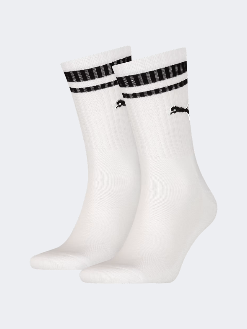 Puma Heritage 2P Unisex Lifestyle Sock White