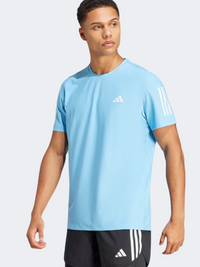 تيشيرت جري رجالي Adidas Own The Run سيمي بلو برست