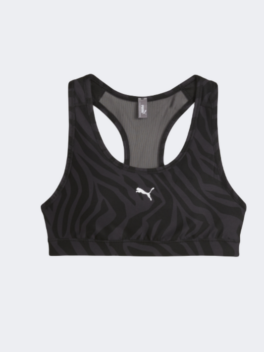 Puma 4 Keeps Aop Women Training Bra Black/Zebra