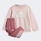 Adidas Badge Of Sport Logo Baby-Girls Sportswear Set Pink/White