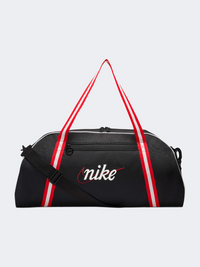 Nike Gym Club Retro حقيبة تدريب نسائية أسود/أحمر/سيل