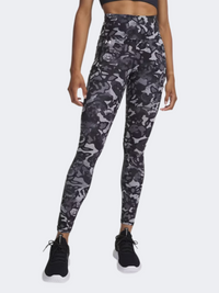 بنطال ضيق تدريب نسائي Under Armour Motion Printed أسود/رمادي تيتان