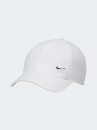 Nike دي إف كلوب كاب للجنسين لايف ستايل أبيض/فضي معدني